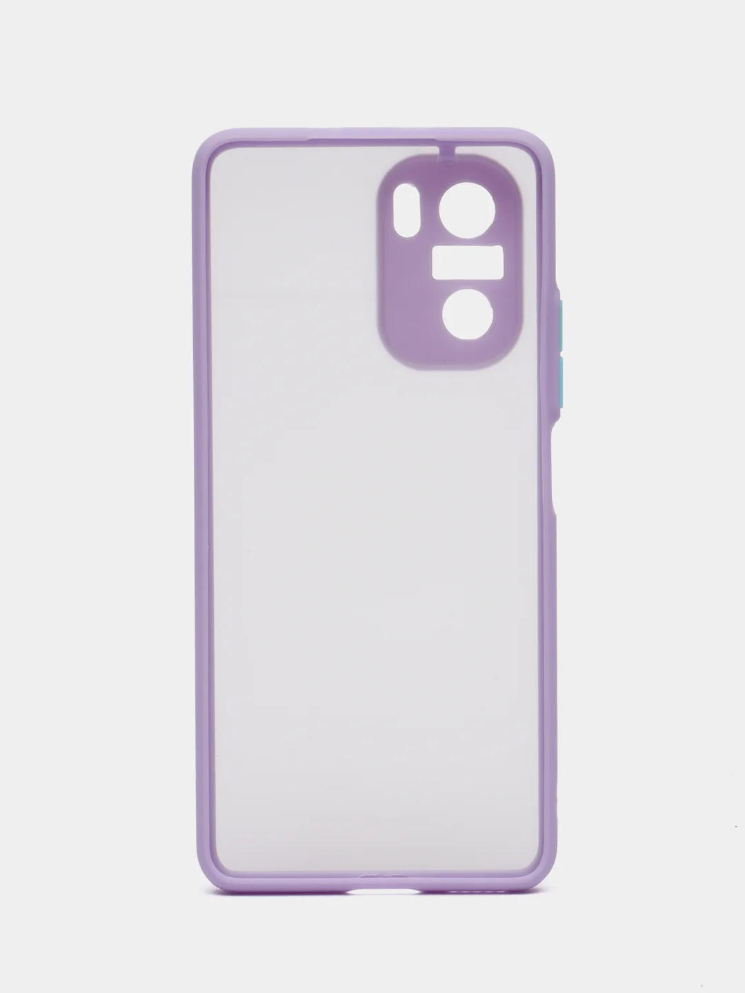 Лавандовый чехол Xiaomi Poco F3, F3 Pro, Redmi K40, K40 Pro пластиковый матовый с цветными кнопками