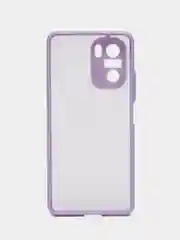Лавандовый чехол Xiaomi Poco F3, F3 Pro, Redmi K40, K40 Pro пластиковый матовый с цветными кнопками