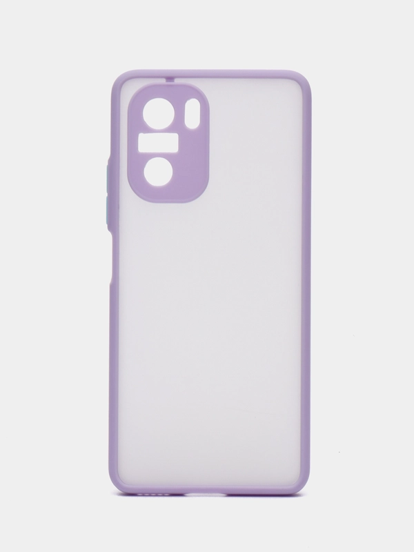 Чехол Xiaomi Poco F3, F3 Pro, Redmi K40, K40 Pro пластиковый матовый с цветными кнопками