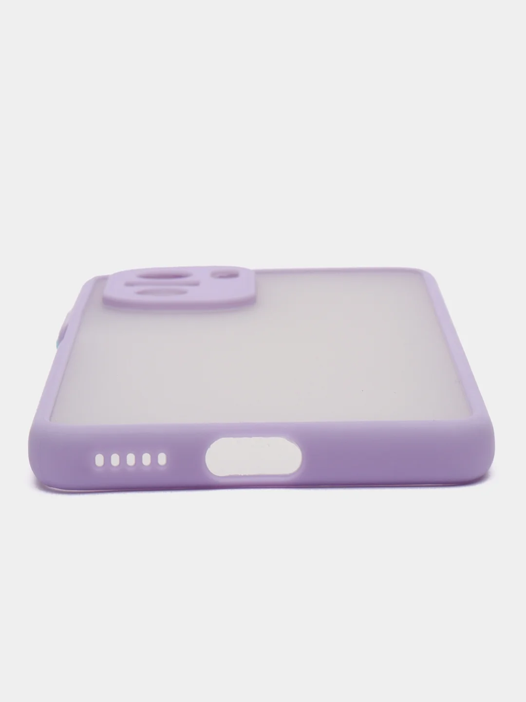 Лавандовый чехол Xiaomi Poco F3, F3 Pro, Redmi K40, K40 Pro пластиковый матовый с цветными кнопками