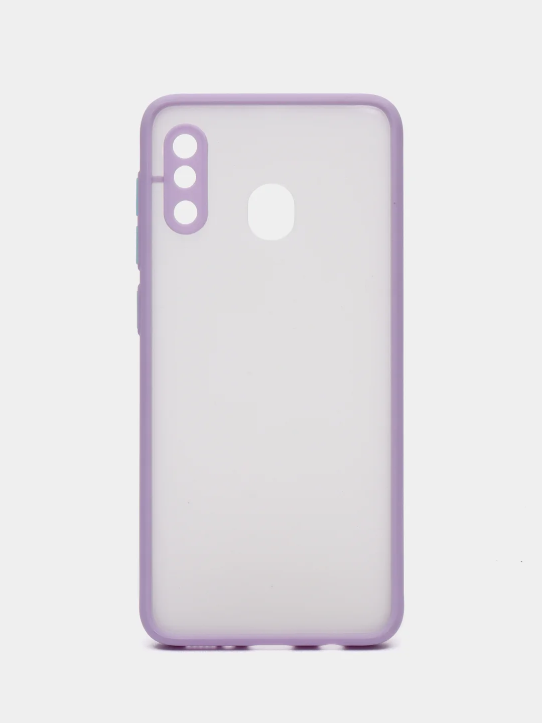 Лавандовый чехол Samsung Galaxy A20 / A30, Галакси А20 / А30 пластиковый матовый с цветными кнопками