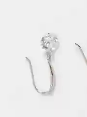 Серебряные серьги с цирконом
