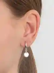 Серебряные серьги с цирконом
