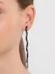 Черный серьги