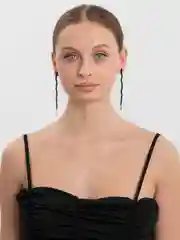 Черный серьги