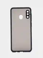 Синий чехол Samsung Galaxy A20 / A30, Галакси А20 / А30 пластиковый матовый с цветными кнопками