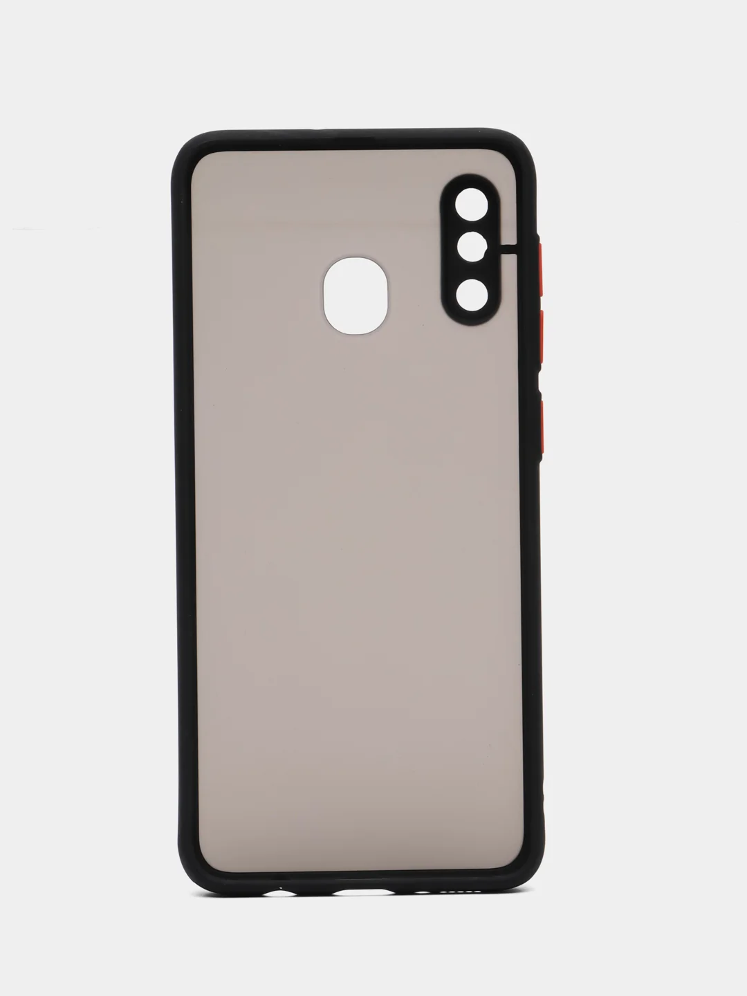 Синий чехол Samsung Galaxy A20 / A30, Галакси А20 / А30 пластиковый матовый с цветными кнопками