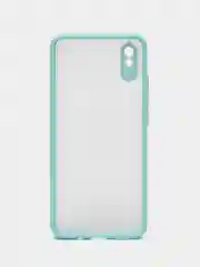 Бирюзовый чехол Xiaomi Redmi 9A, Сяоми Редми 9А пластиковый матовый с цветными кнопками