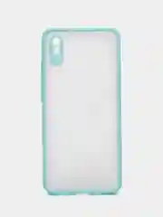 Бирюзовый чехол Xiaomi Redmi 9A, Сяоми Редми 9А пластиковый матовый с цветными кнопками