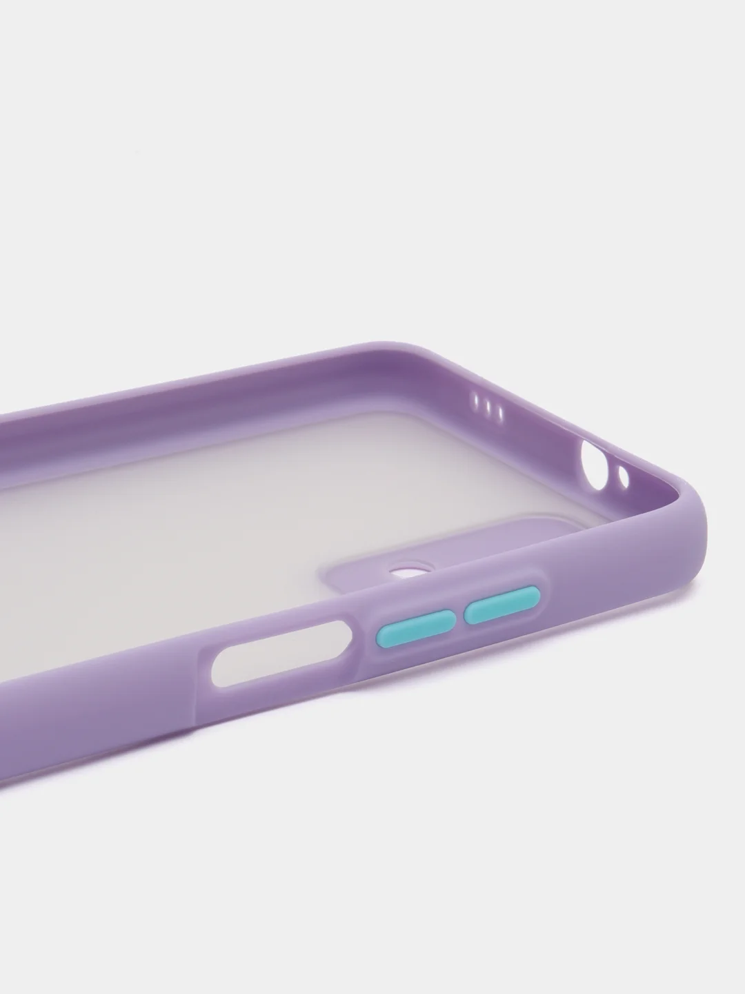 Красный чехол матовый Xiaomi Redmi 9T, Редми 9Т пластиковый полупрозрачный с цветными кнопками