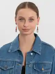 Серьги в форме бутылки