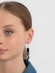 Черный серьги "Люблю бесить"