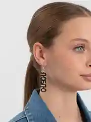 Черный серьги "Люблю бесить"