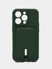 Чехол с карманом для карт для iPhone, Айфон 11, 13, 14, Pro, защита камеры