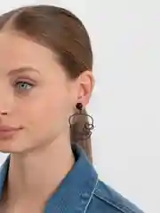 Серьги "Силуэт черепа", готические
