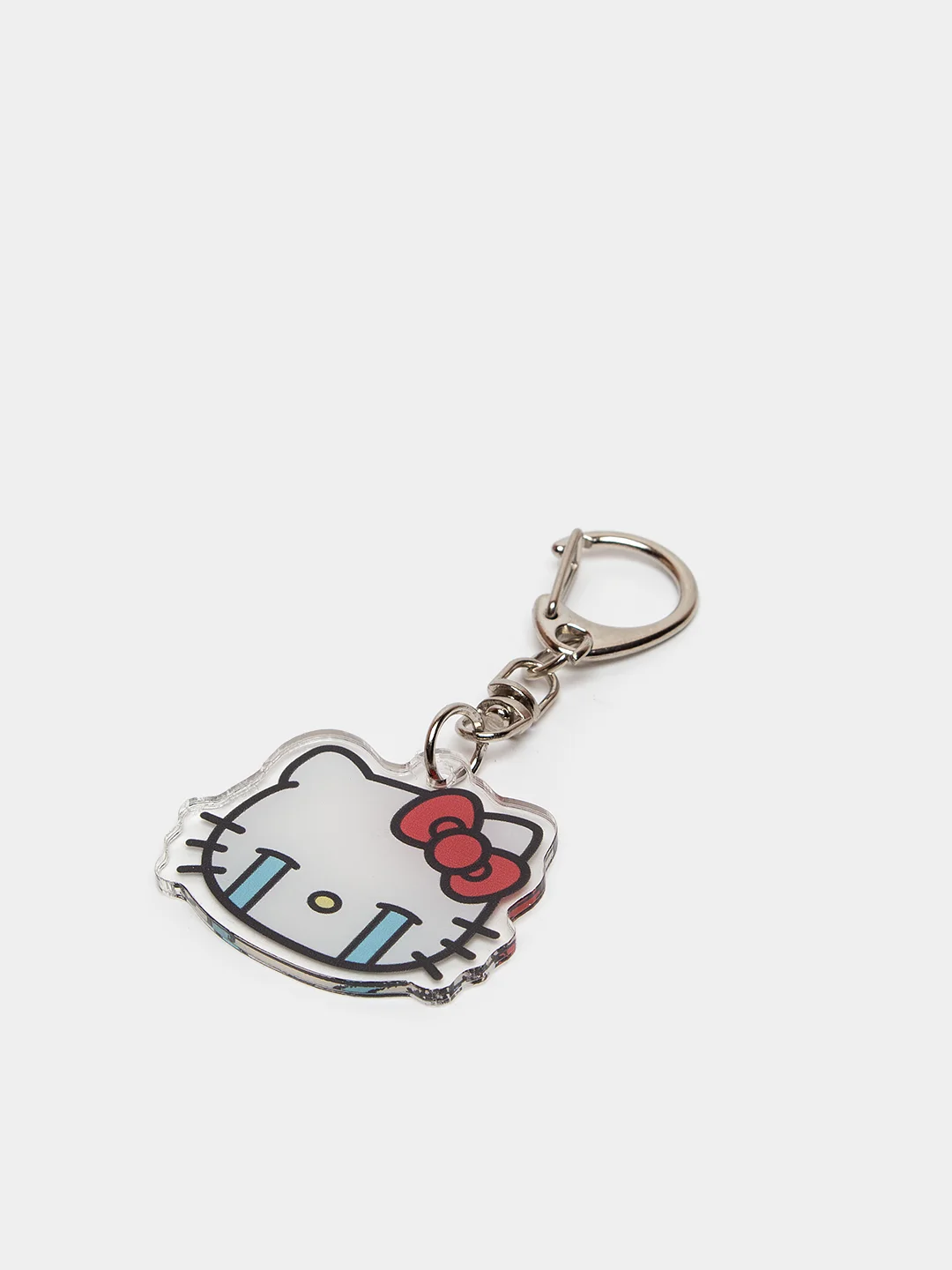 Бежевый брелок для ключей акриловый Куроми, My Melody, Hello Kitty, двусторонний, аниме брелок