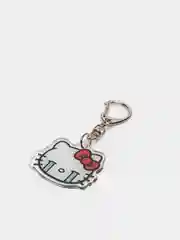 Бежевый брелок для ключей акриловый Куроми, My Melody, Hello Kitty, двусторонний, аниме брелок