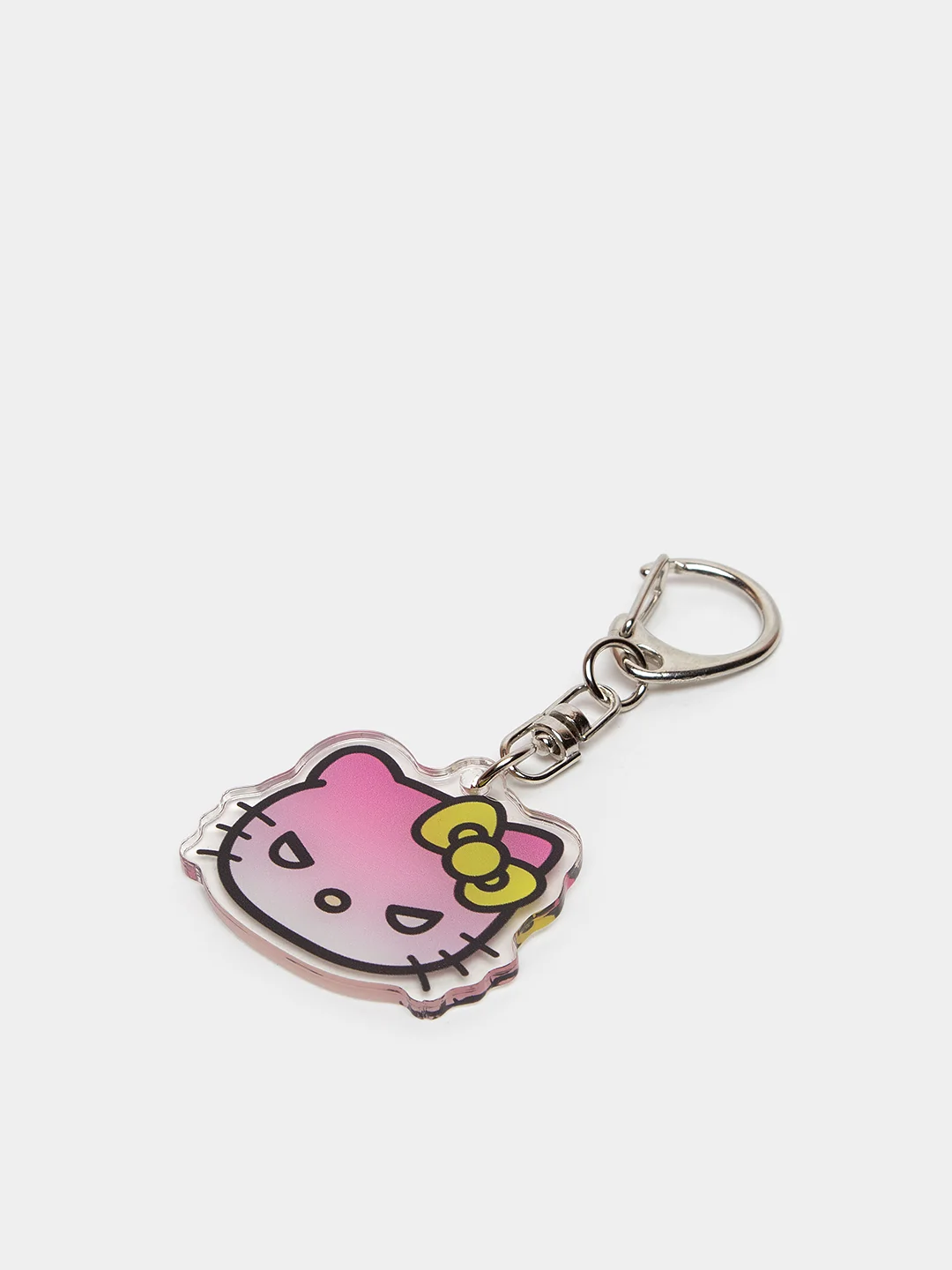 Бежевый меланж брелок для ключей акриловый Куроми, My Melody, Hello Kitty, двусторонний, аниме брелок