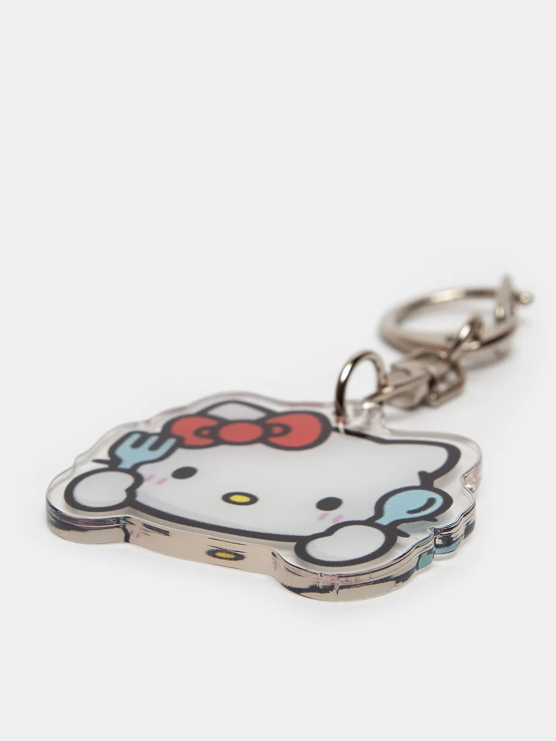 Багровый брелок для ключей акриловый Куроми, My Melody, Hello Kitty, двусторонний, аниме брелок