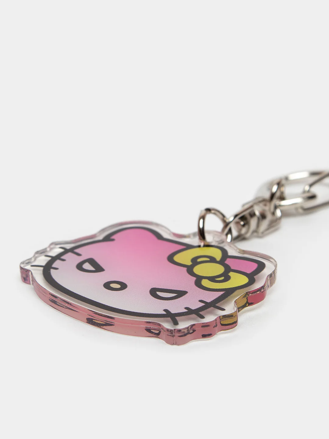 Бежевый меланж брелок для ключей акриловый Куроми, My Melody, Hello Kitty, двусторонний, аниме брелок