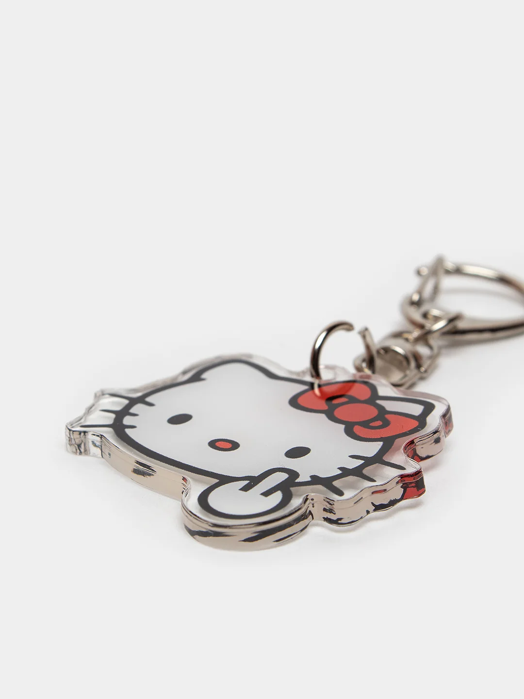 Алый брелок для ключей акриловый Куроми, My Melody, Hello Kitty, двусторонний, аниме брелок