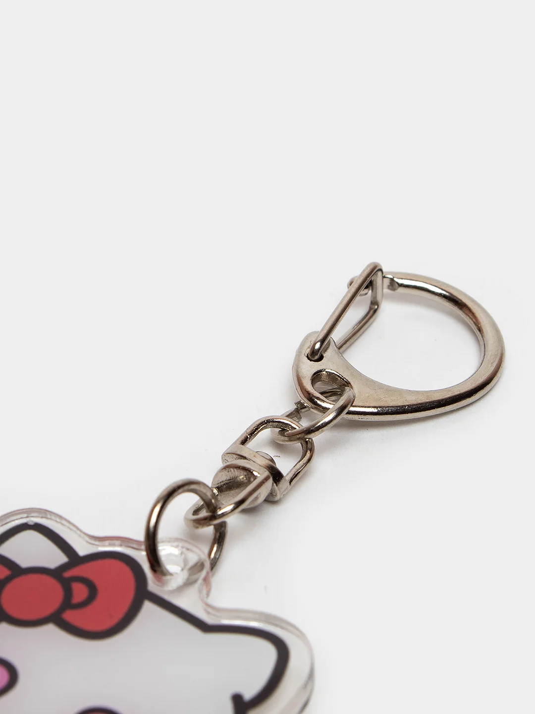 Бордовый брелок для ключей акриловый Куроми, My Melody, Hello Kitty, двусторонний, аниме брелок