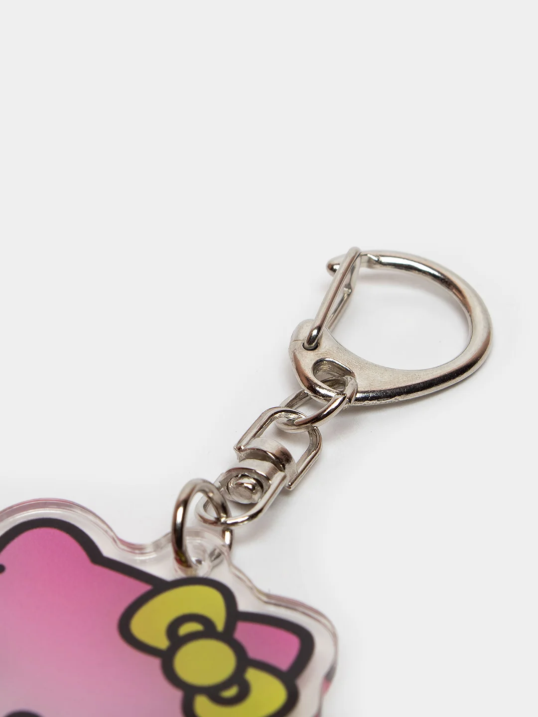 Бежевый меланж брелок для ключей акриловый Куроми, My Melody, Hello Kitty, двусторонний, аниме брелок