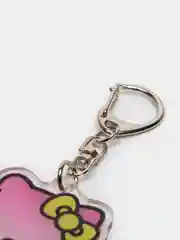Бежевый меланж брелок для ключей акриловый Куроми, My Melody, Hello Kitty, двусторонний, аниме брелок
