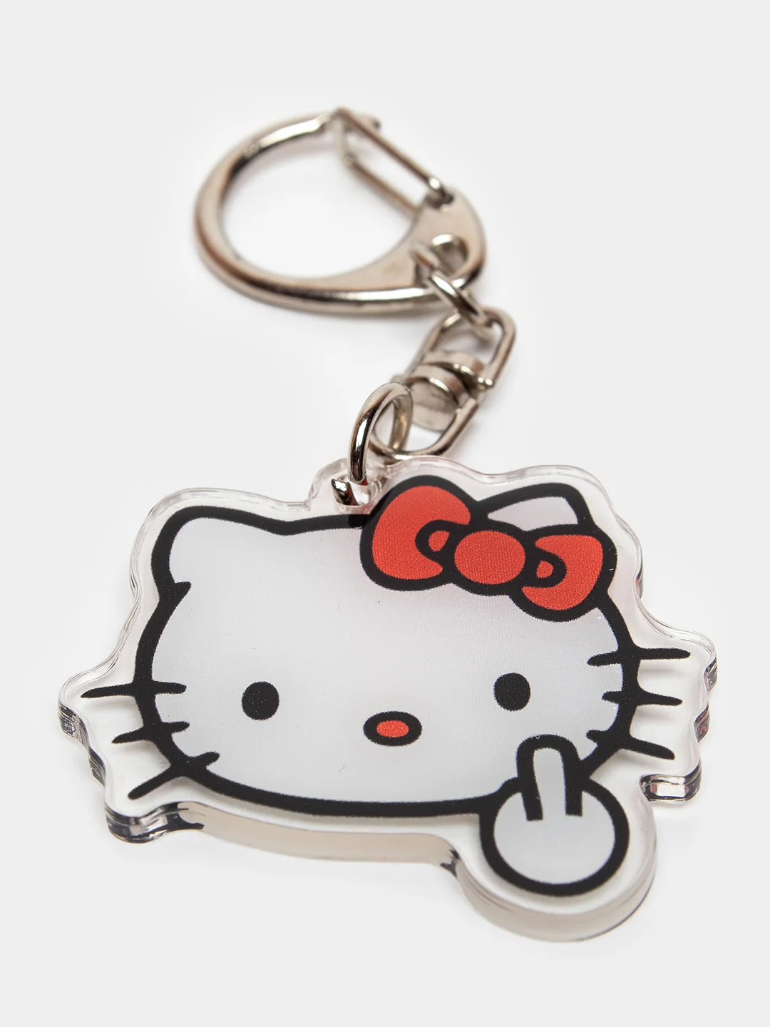 Алый брелок для ключей акриловый Куроми, My Melody, Hello Kitty, двусторонний, аниме брелок