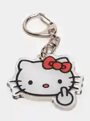 Алый брелок для ключей акриловый Куроми, My Melody, Hello Kitty, двусторонний, аниме брелок