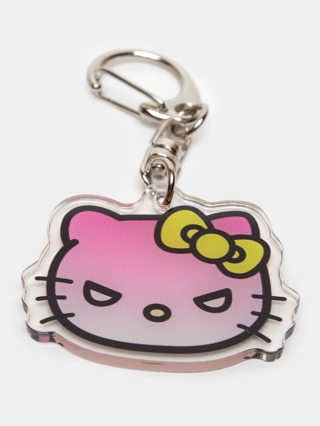 Бежевый меланж брелок для ключей акриловый Куроми, My Melody, Hello Kitty, двусторонний, аниме брелок