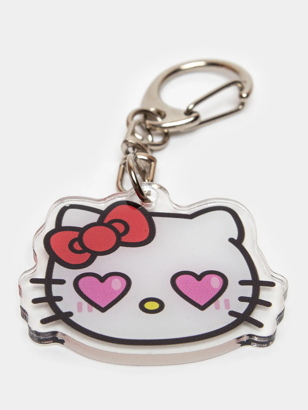Бордовый брелок для ключей акриловый Куроми, My Melody, Hello Kitty, двусторонний, аниме брелок