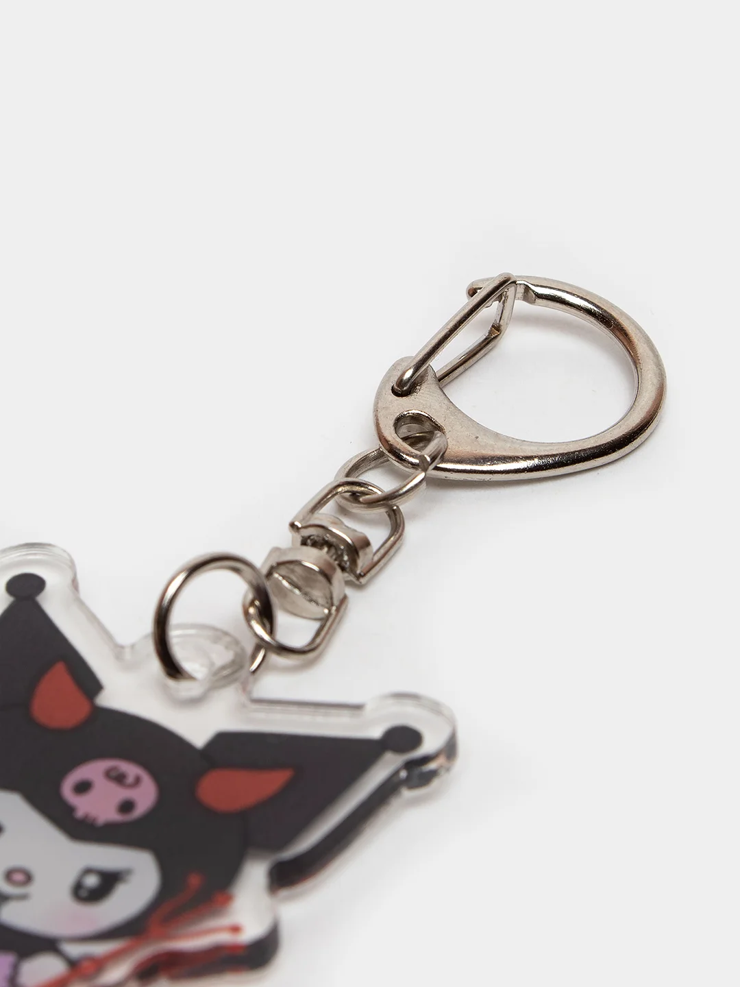 Вишнёвый брелок для ключей акриловый Куроми, My Melody, Hello Kitty, двусторонний, аниме брелок
