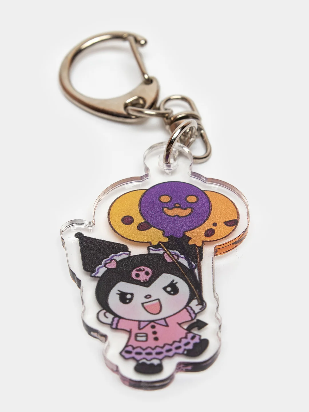 Зеленый брелок для ключей акриловый Куроми, My Melody, Hello Kitty, двусторонний, аниме брелок