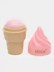 Пастельно-коралловый увлажняющий бальзам для губ "Мороженное", гигиеническая помада, с ароматом фруктов
