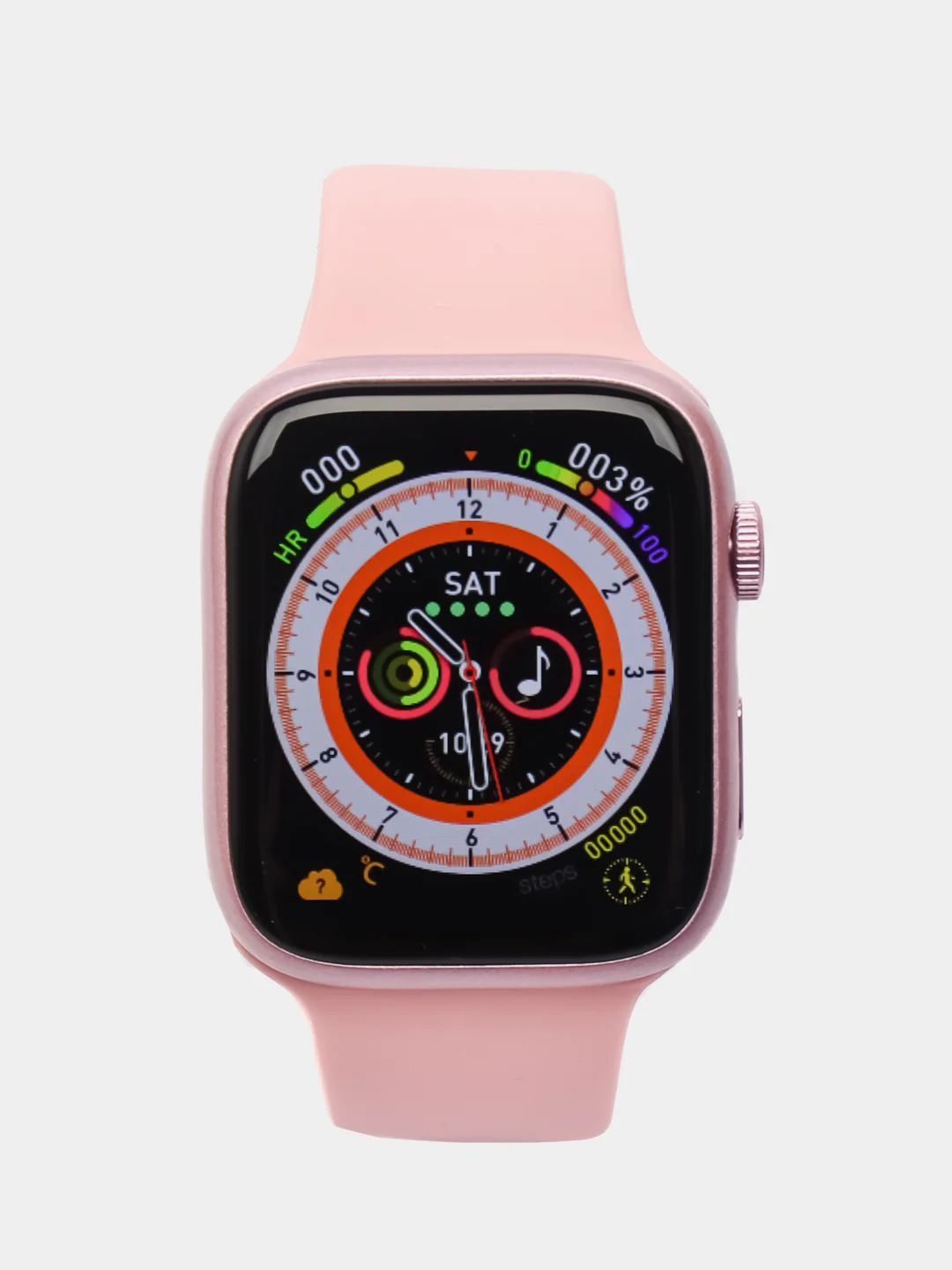 Розовый смарт часы, умные часы Smart Watch 8, 45мм, чип 2024