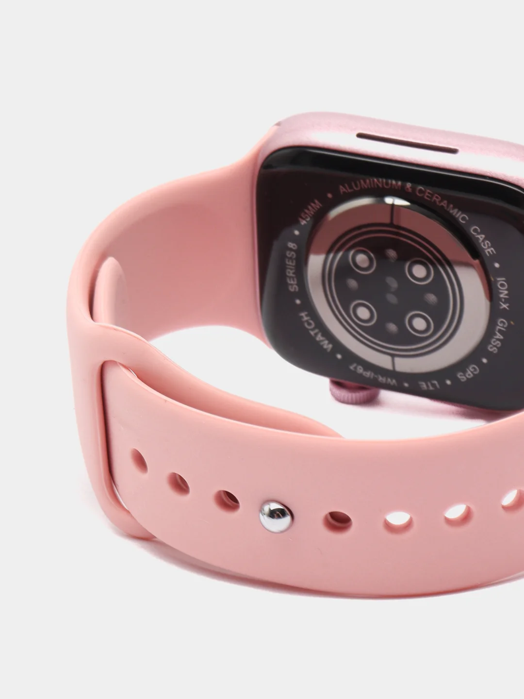Розовый смарт часы, умные часы Smart Watch 8, 45мм, чип 2024