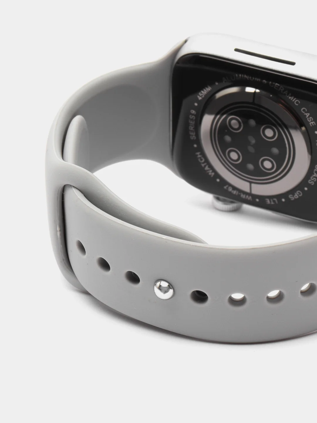 Серебряный смарт часы, умные часы Smart Watch 8, 45мм, чип 2024