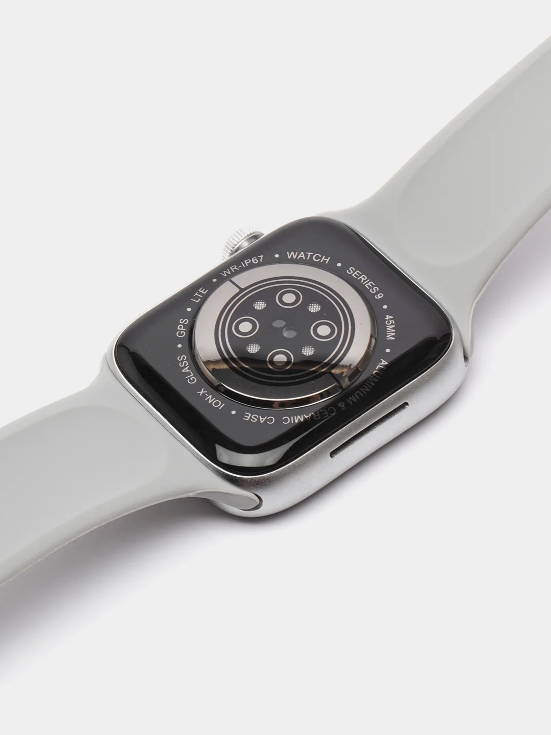 Серебряный смарт часы, умные часы Smart Watch 8, 45мм, чип 2024