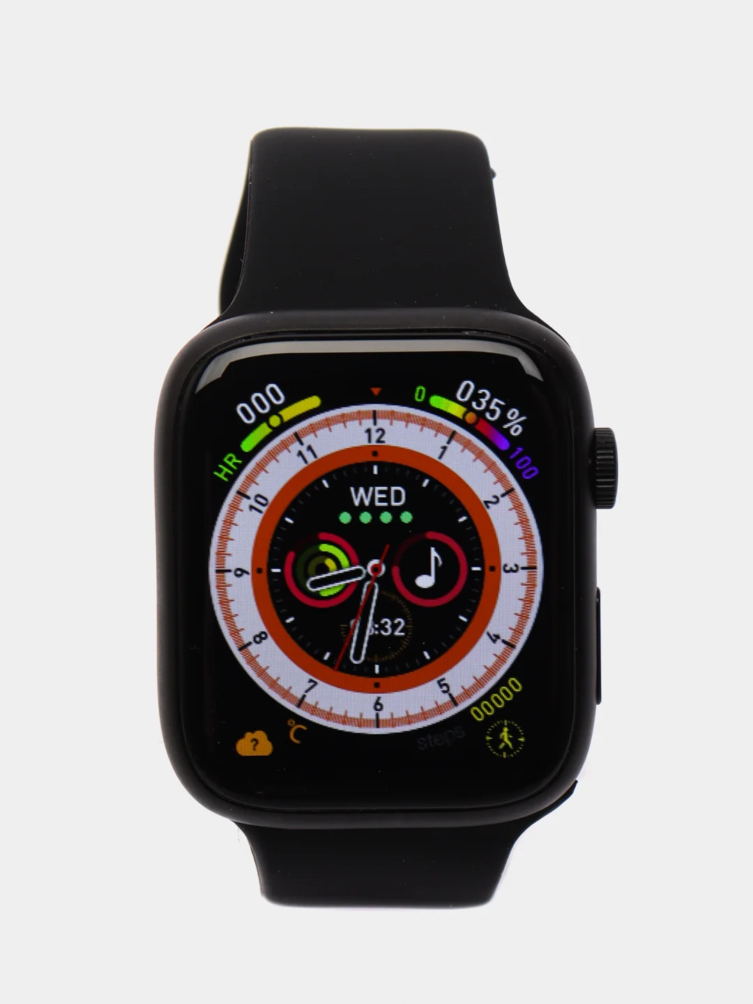 Черный смарт часы, умные часы Smart Watch 8, 45мм, чип 2024