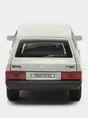 Серебряный машина LADA-2108 Спутник 12 см Технопарк, металлическая, открываются двери и багажник