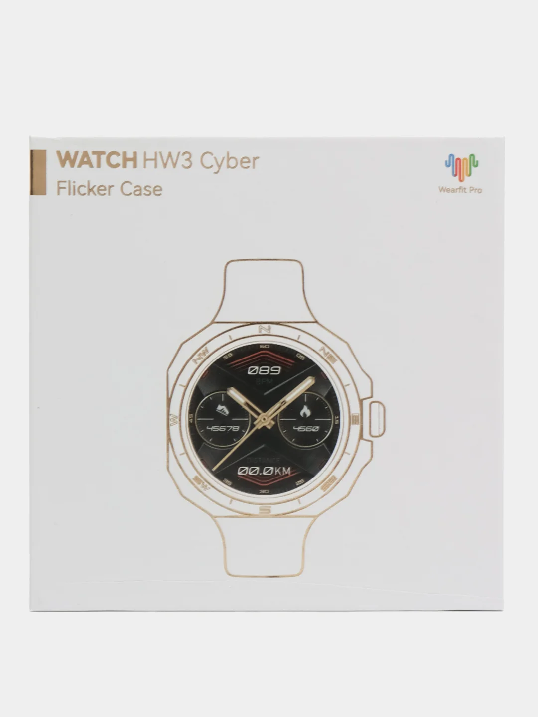 Черный умные часы HW3 Cyber Smart Watch,46мм, iOS и Android/фитнес браслет для звонков/спортивные