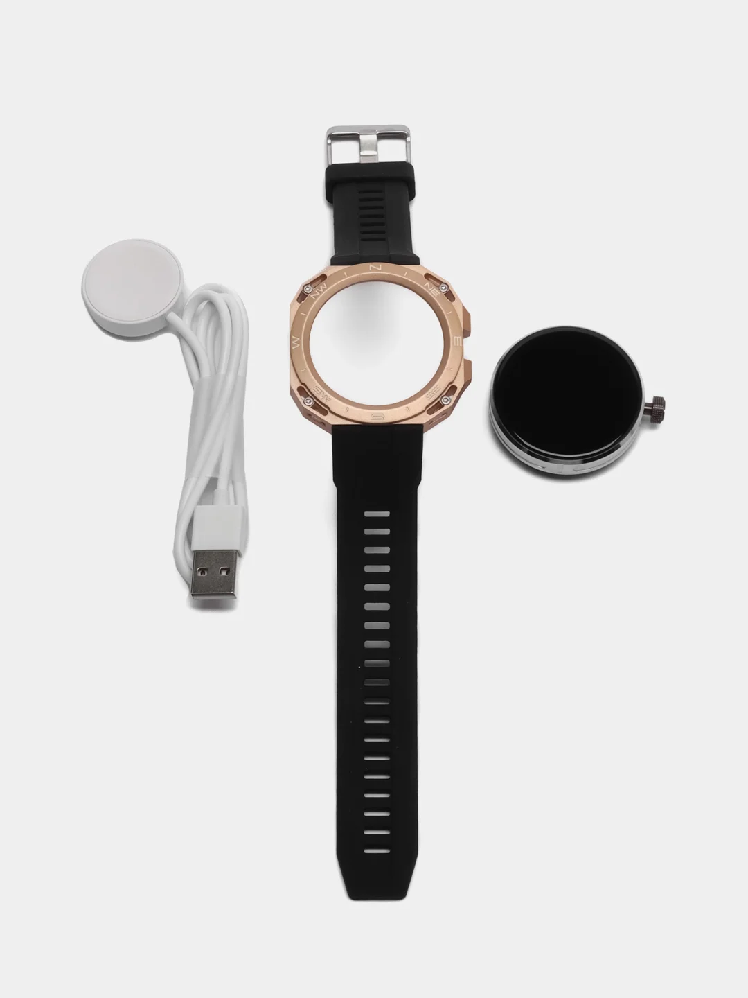 Золотой умные часы HW3 Cyber Smart Watch,46мм, iOS и Android/фитнес браслет для звонков/спортивные