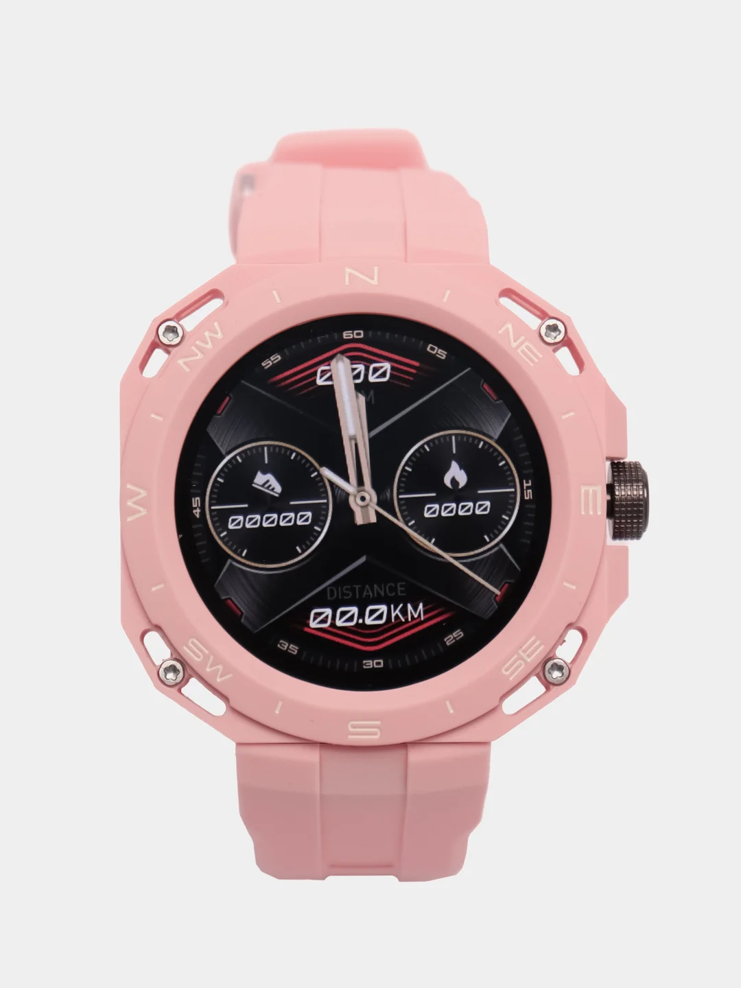 Розовый умные часы HW3 Cyber Smart Watch,46мм, iOS и Android/фитнес браслет для звонков/спортивные