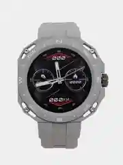 Серебряный умные часы HW3 Cyber Smart Watch,46мм, iOS и Android/фитнес браслет для звонков/спортивные