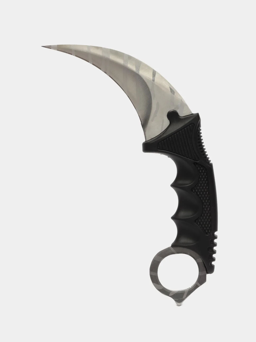 Серебряный нож керамбит CS GO с подпальцевыми выемками и ножнами, разные цвета