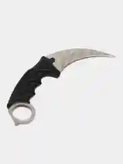 Серебряный нож керамбит CS GO с подпальцевыми выемками и ножнами, разные цвета