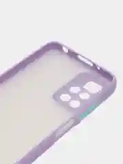 Лавандовый чехол Xiaomi Redmi 10, Сяоми Редми 10, пластиковый матовый с цветными кнопками