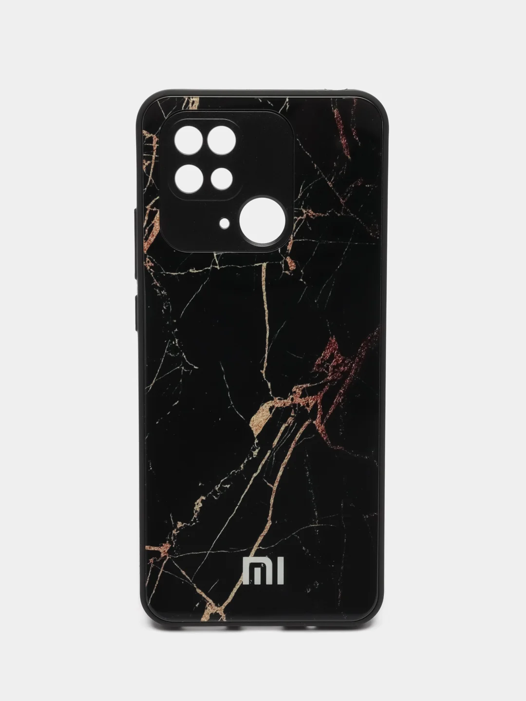 Черный чехол на Xiaomi Redmi 10C (Сяоми Редми 10С) / Poco C40, пластиковый, глянцевый
