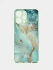 Бирюзовый чехол для Xiaomi Redmi 12 (Сяоми Редми 12), пластиковый, глянцевый